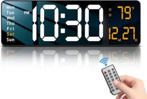 Smart Digital Wall Clocks with Remote Control